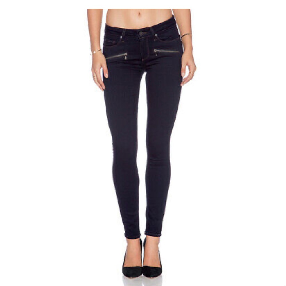 Paige Indio Zip Ultra Skinny Jeans